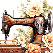 Схема вышивки «Швейная машинка»