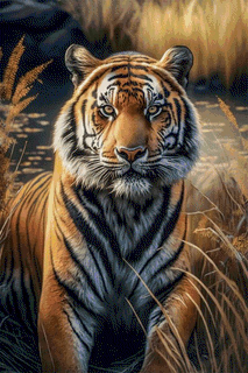 Тигр - дикий зверь, тигр - предпросмотр