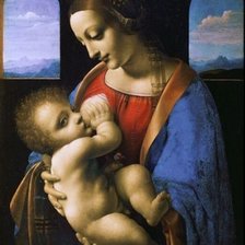 Схема вышивки «Мадонна Лита _ Леонардо да Винчи_1490г»