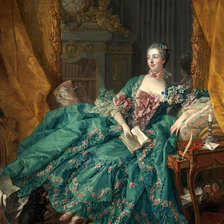 Оригинал схемы вышивки «Мадам де Помпадур» (№2696701)