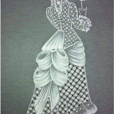 Схема вышивки «Mujer con sombrilla 1»