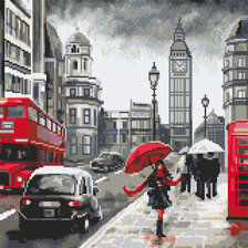 Схема вышивки «London rain»