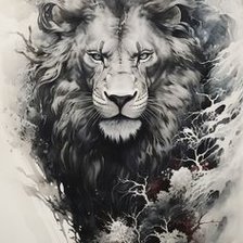 Схема вышивки «Его Величество Лев!»