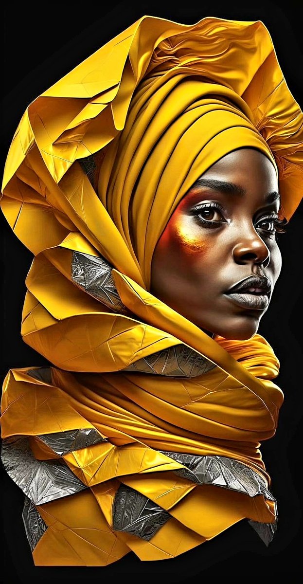 Африканка в жёлтом - оригинал