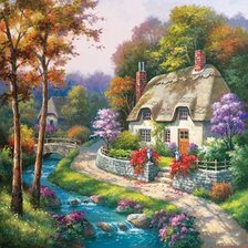 Схема вышивки «Cottage»