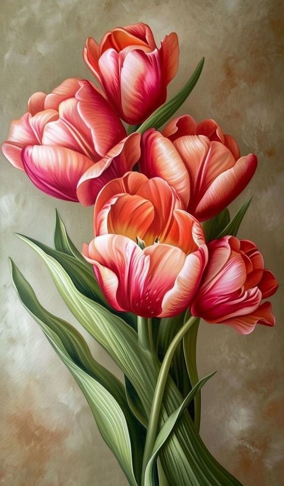 Красные тюльпаны - тюльпаны, весна, цветы - оригинал