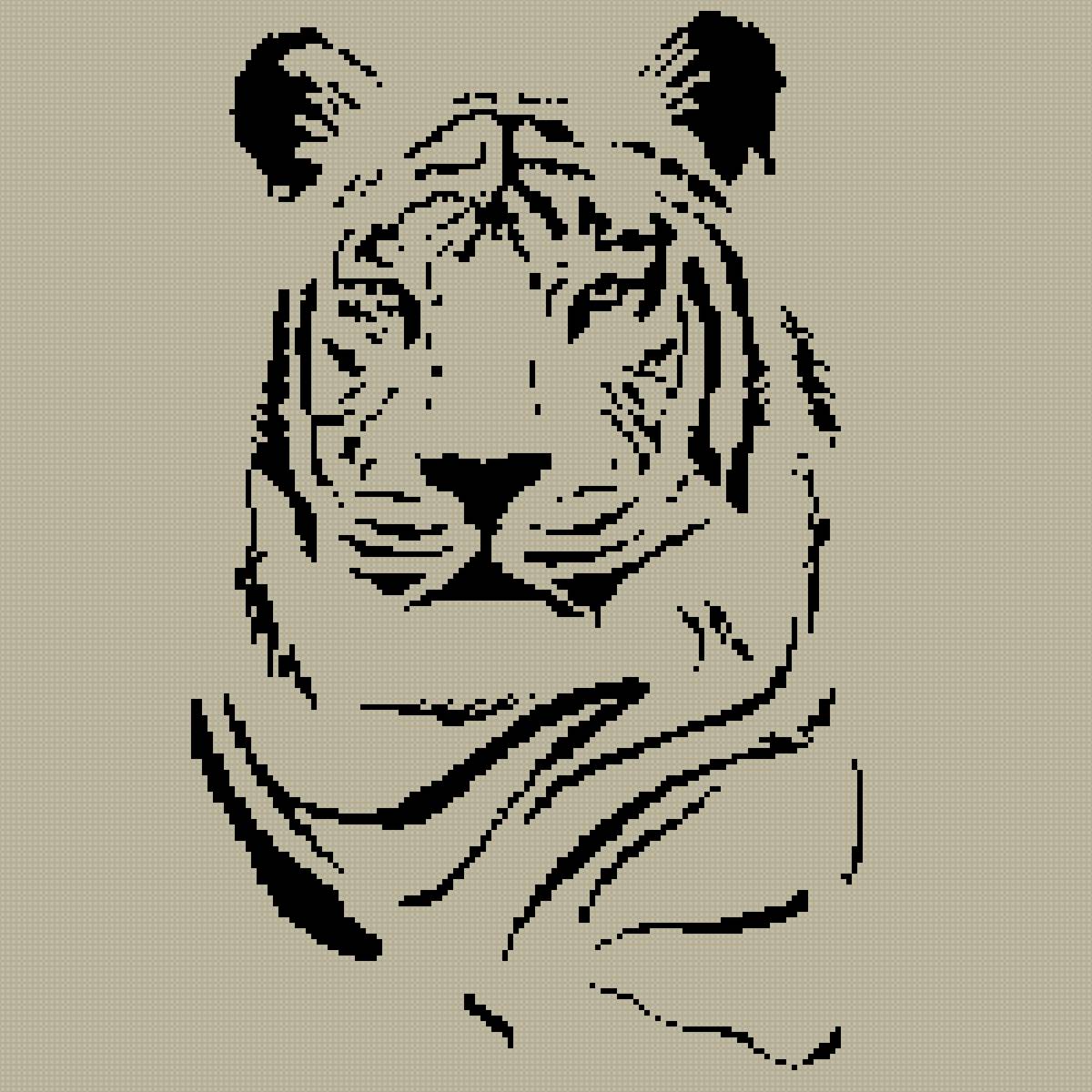 tigr - монохром - предпросмотр