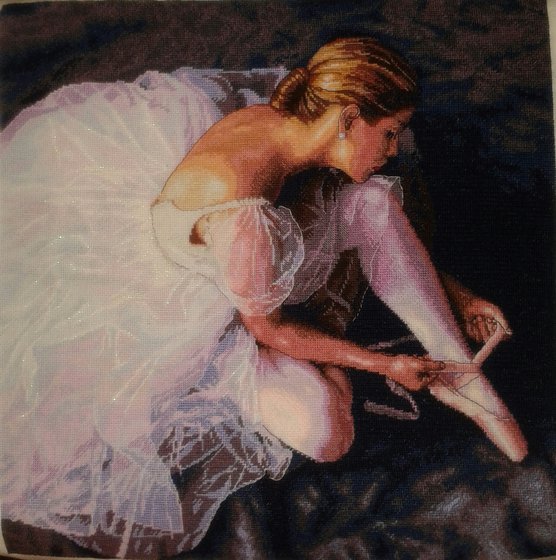 Этап процесса «Прекрасная балерина»