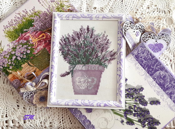 Этап процесса «Lavender plants»