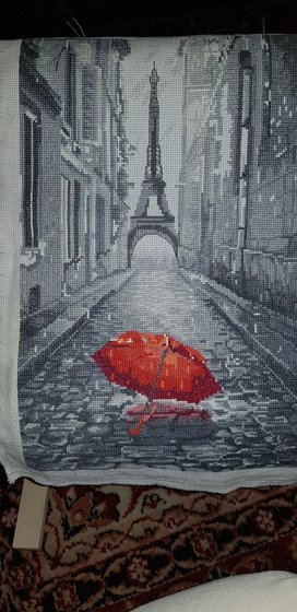Этап процесса «Дождь в Париже»