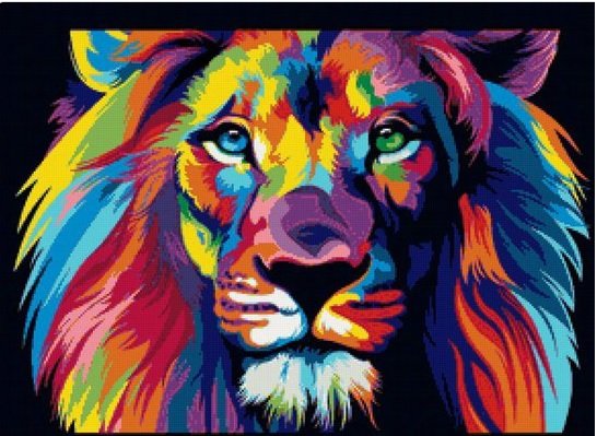 Этап процесса «Радужный лев»
