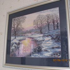 Работа «Зимний закат»