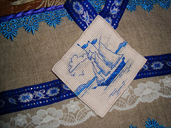 Работа «Бирка на летней сумке»