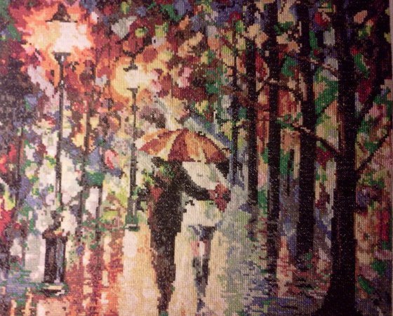 Работа «Осенний дождь»