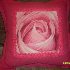 Работа «Подушка "Роза".»