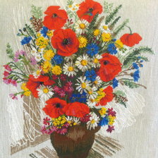 Работа «Букет с маками»
