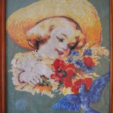 Работа «Девочка с маками»
