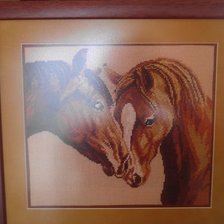 Работа «Пара лошадей»