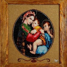 Работа «Мадонна в кресле.»