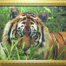 Работа «Тигр в траве»