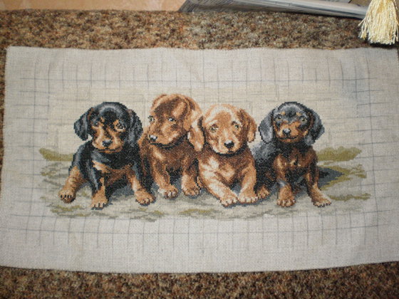 Работа «Щенки таксы»