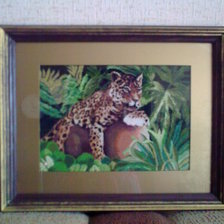 Работа «Леопард в джунглях. Животные,хищники»