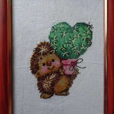 Работа «Ежик с подарком»