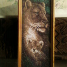 Работа «Львица со львенком»