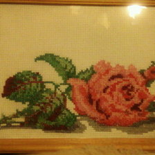 Работа «Розовая роза»