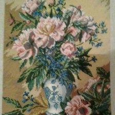 Работа «пионы в вазе»