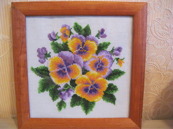 Работа «Анютины глазки»