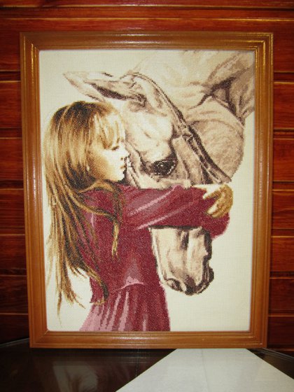 Работа «Девочка и лошадь»