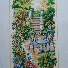 Работа «лестница в саду»
