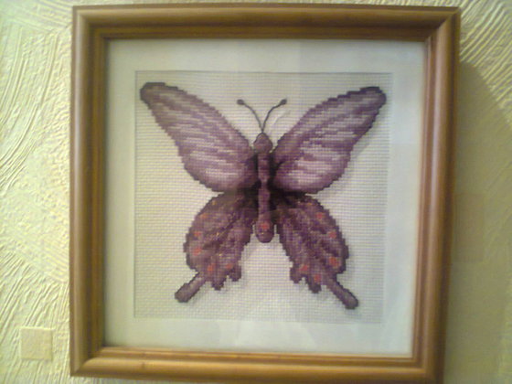 Работа «фиолетовая бабочка»