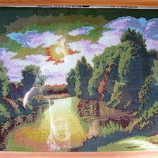 Работа «"Закат над рекой"»