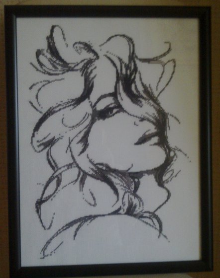 Работа «Девушка загадка)))»