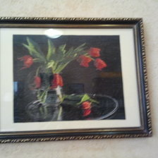 Работа «тюльпаны в графине»