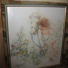 Работа «девушка и лошадь»