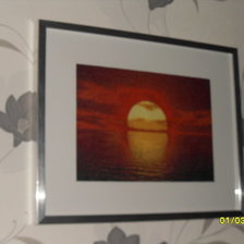 Работа «Закат на море»