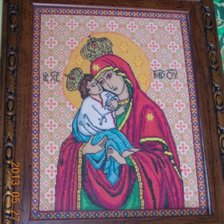 Работа «Икона Богородицы в рамке»