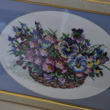 Работа «анютины глазки»