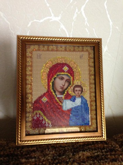 Работа «Казанская икона Божией Матери»