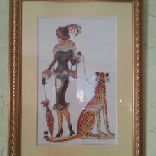 Работа «Дама с леопардом»