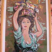 Работа «девушка с корзиной»