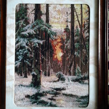 Работа «Зимний лес»