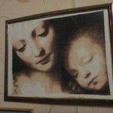 Работа «мадонна с младенцем»