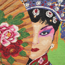 Работа «Девушка с веером»