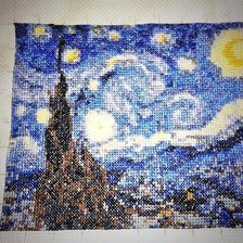 Работа «Звездная ночь Ван Гог»