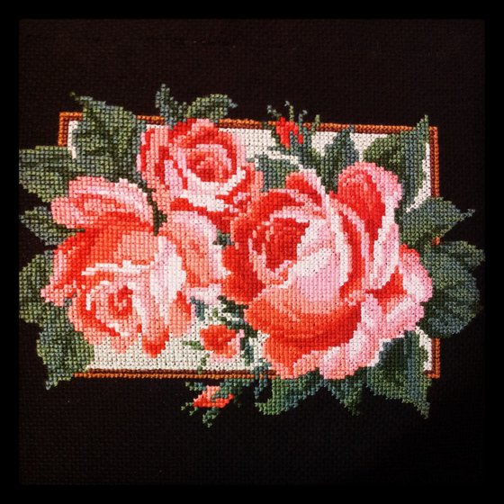 Работа «ретро-розы»