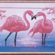 Работа «розовые фламинго»